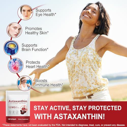 Astaxanthin Antioxidant Dietary Supplement FOR SKIN CARE