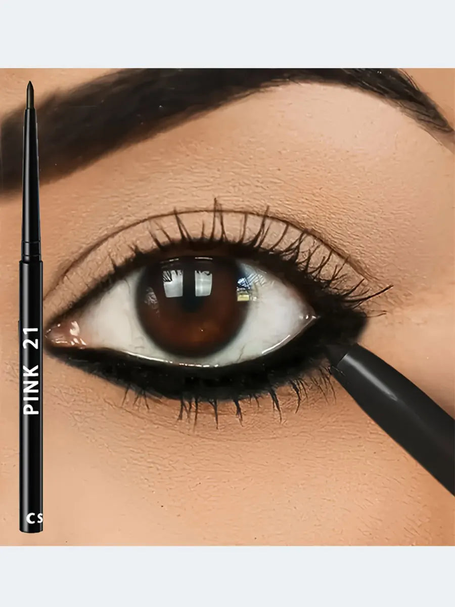3PCS Waterproof Black Eyeliner Pencil Set