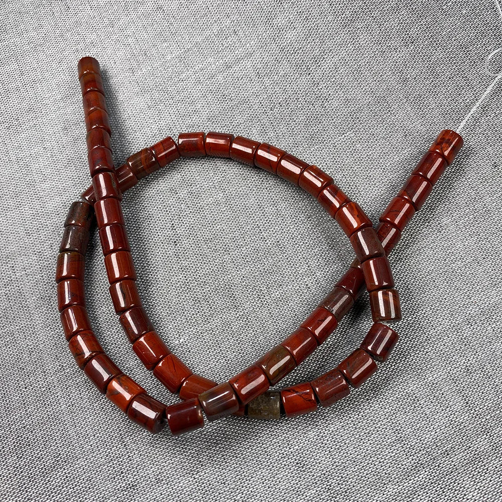 Natural Stone Gem Cylindrical Semi-precious  Beads DIY Retro Necklace Bracelet Earrings Jewelry Accessories Gift Making