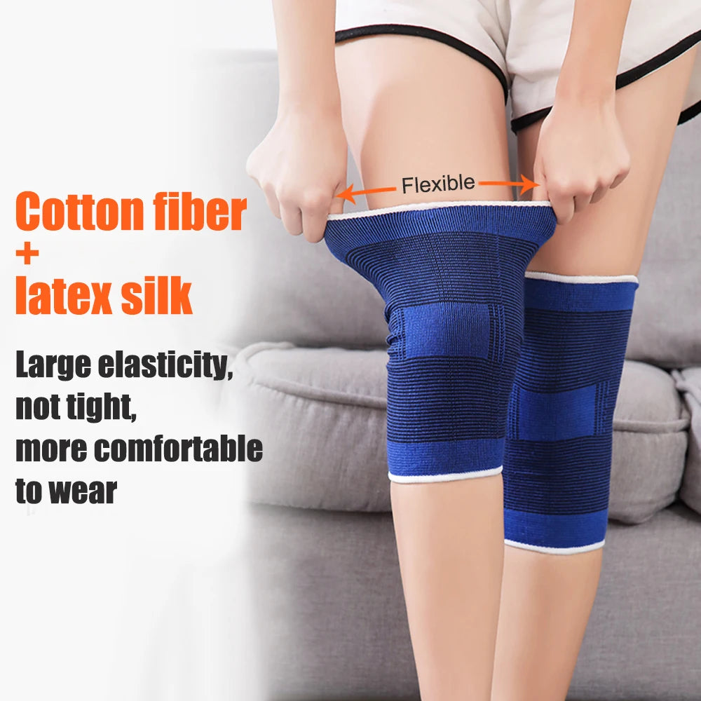 BraceTop 1 Pair Sports Knee Support Brace Wraps Compression Sleeve Stabilizer for Arthritis Meniscus Patella Protector Running