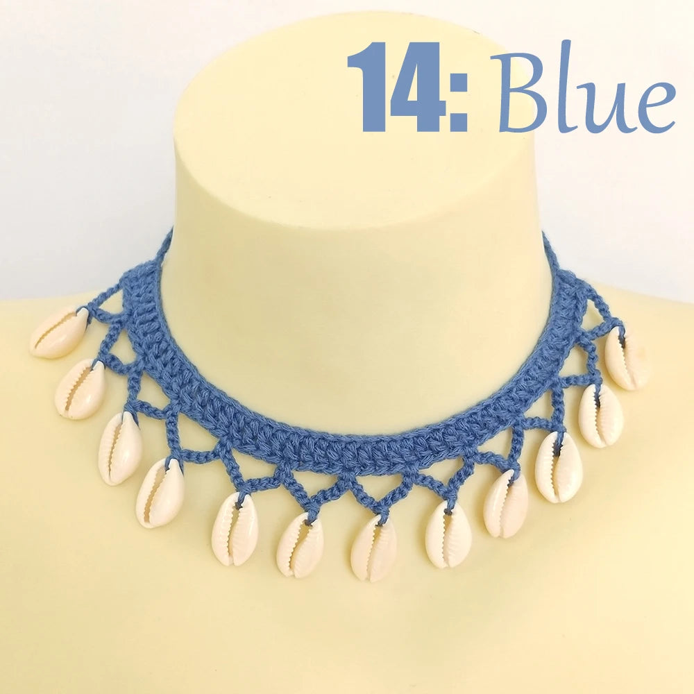 Summer Women Simple Seashell Anklet Chain Crochet Bohemian Foot Jewelry Beach Anklets On Foot Bracelets