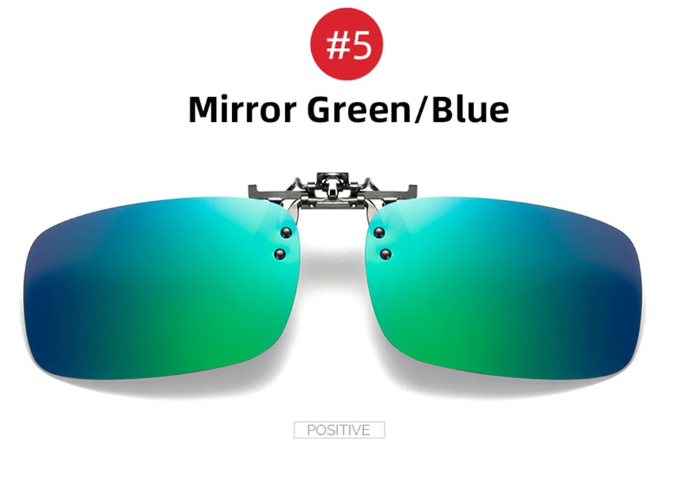 2026 Trending Product Flip Up Clip on Sun Glasses Men Car Driving Eyelasses Light Fishing Female  Polarized Night Vision Lens