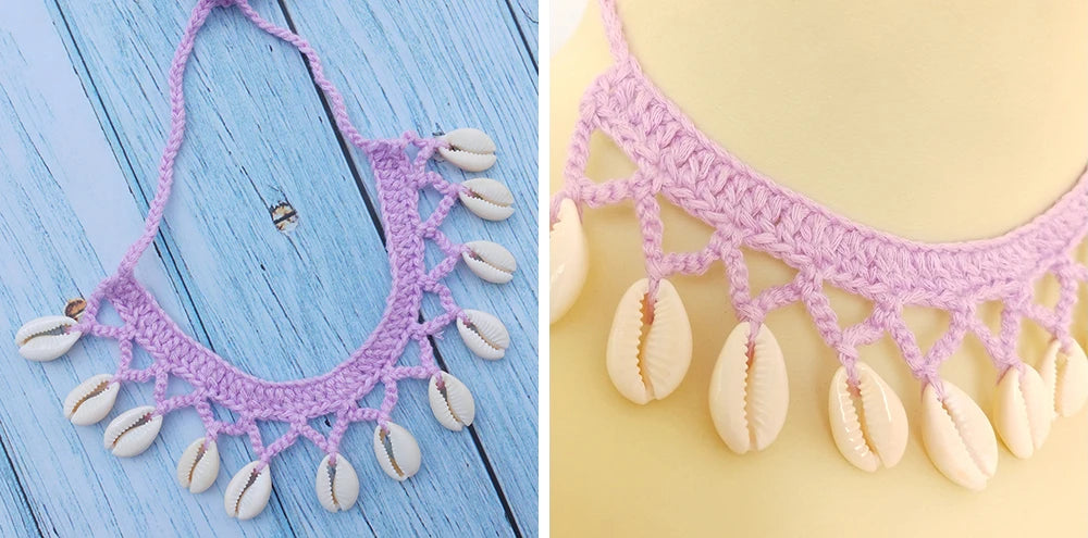 Summer Women Simple Seashell Anklet Chain Crochet Bohemian Foot Jewelry Beach Anklets On Foot Bracelets