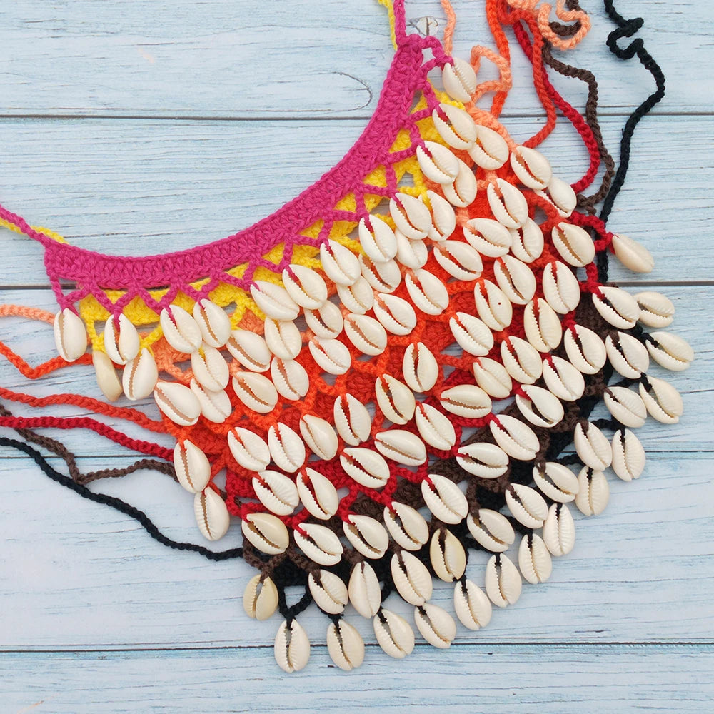 Summer Women Simple Seashell Anklet Chain Crochet Bohemian Foot Jewelry Beach Anklets On Foot Bracelets