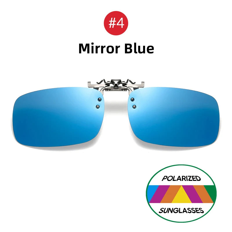 2026 Trending Product Flip Up Clip on Sun Glasses Men Car Driving Eyelasses Light Fishing Female  Polarized Night Vision Lens