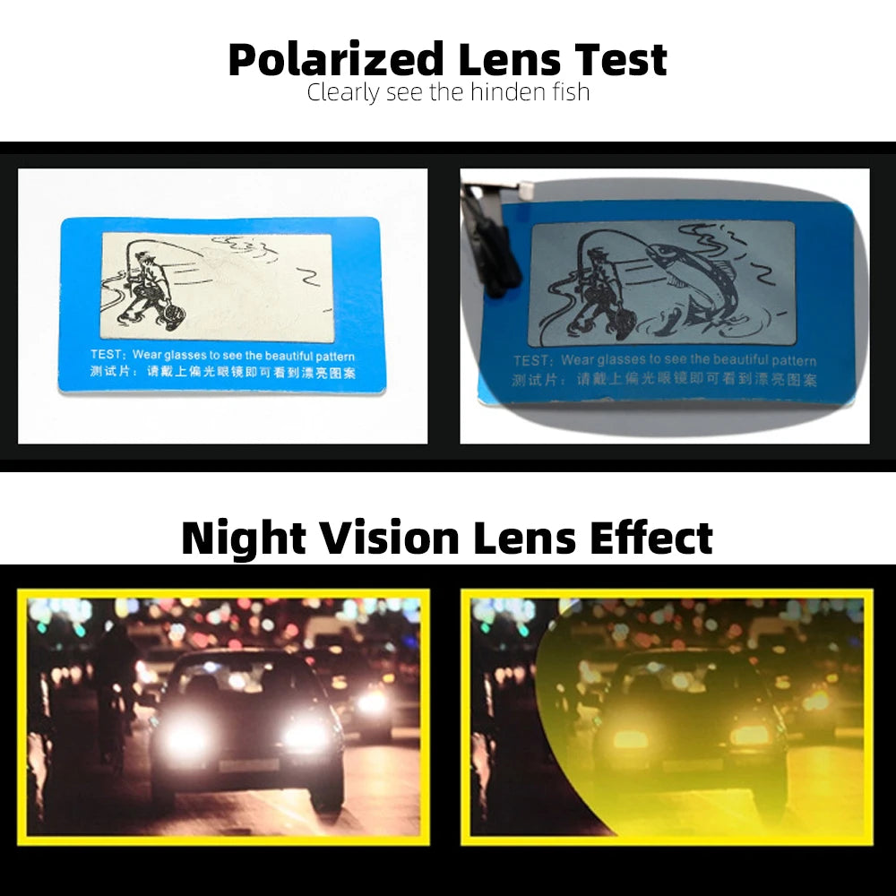 2026 Trending Product Flip Up Clip on Sun Glasses Men Car Driving Eyelasses Light Fishing Female  Polarized Night Vision Lens