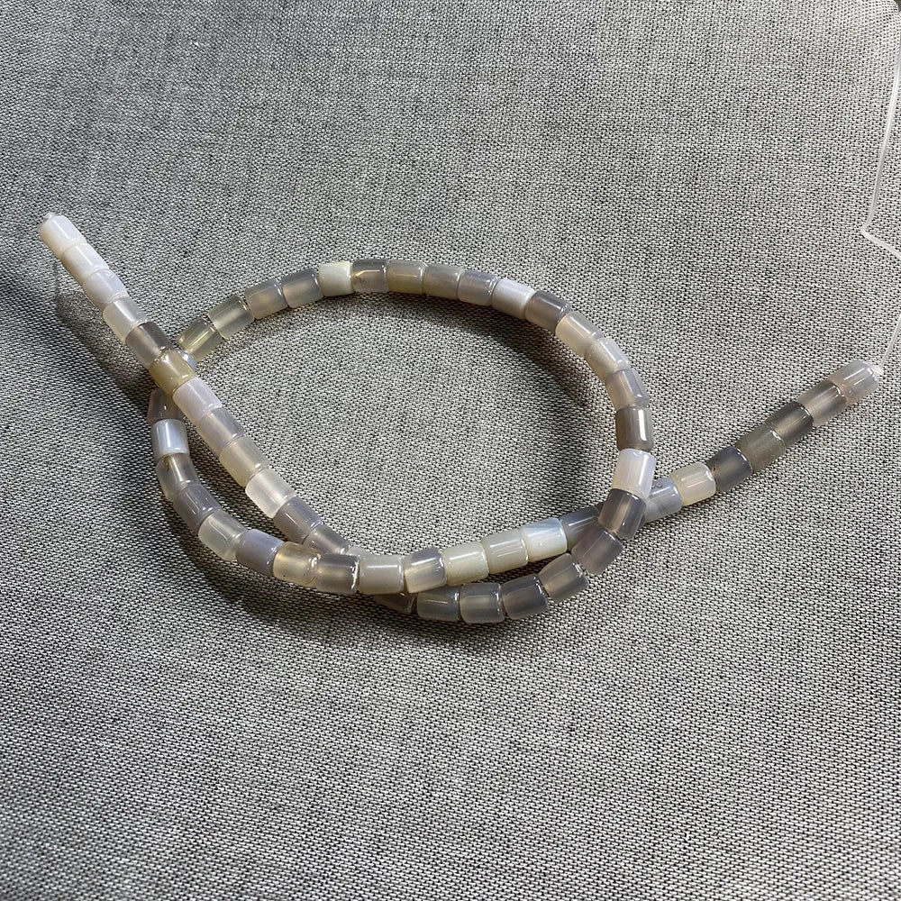 Natural Stone Gem Cylindrical Semi-precious  Beads DIY Retro Necklace Bracelet Earrings Jewelry Accessories Gift Making