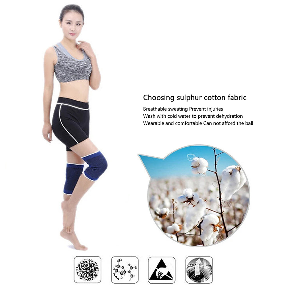BraceTop 1 Pair Sports Knee Support Brace Wraps Compression Sleeve Stabilizer for Arthritis Meniscus Patella Protector Running