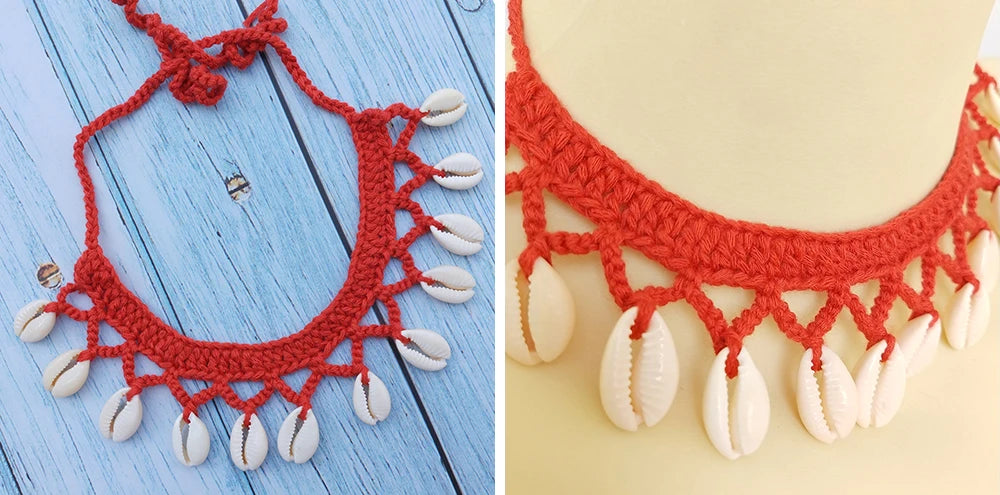 Summer Women Simple Seashell Anklet Chain Crochet Bohemian Foot Jewelry Beach Anklets On Foot Bracelets
