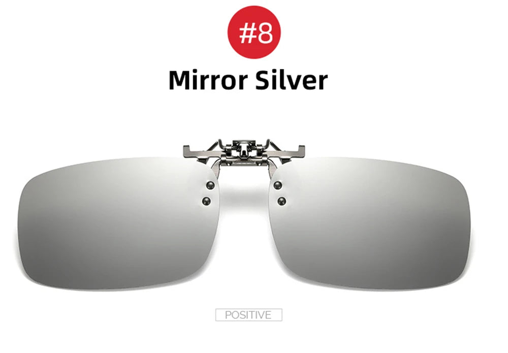 2026 Trending Product Flip Up Clip on Sun Glasses Men Car Driving Eyelasses Light Fishing Female  Polarized Night Vision Lens
