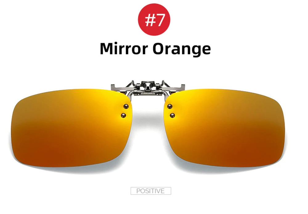 2026 Trending Product Flip Up Clip on Sun Glasses Men Car Driving Eyelasses Light Fishing Female  Polarized Night Vision Lens