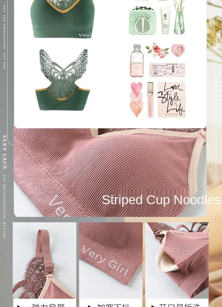 Women's Cotton Underwear Tube Tops Sexy Lace Top Fashion Push Up Comfort Brassiere Female Sling Sports Tank Up Sexy Lingerie