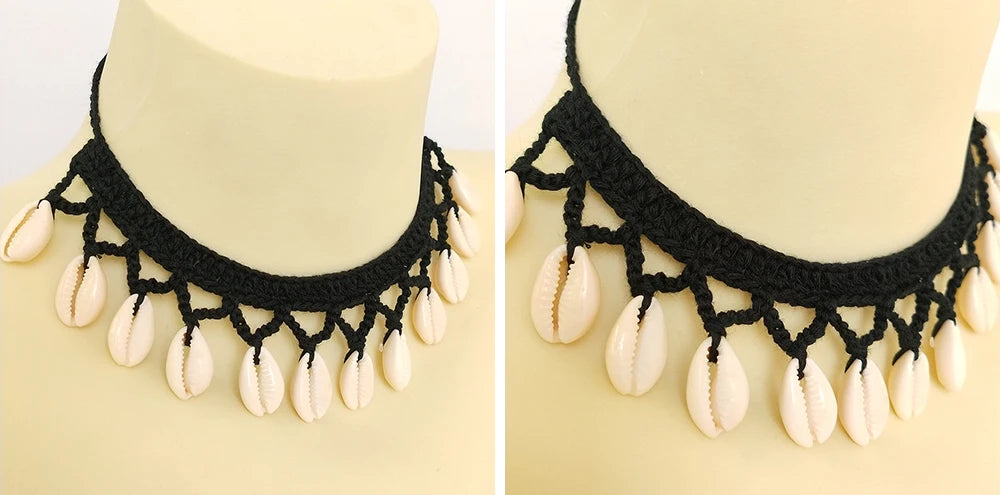 Summer Women Simple Seashell Anklet Chain Crochet Bohemian Foot Jewelry Beach Anklets On Foot Bracelets