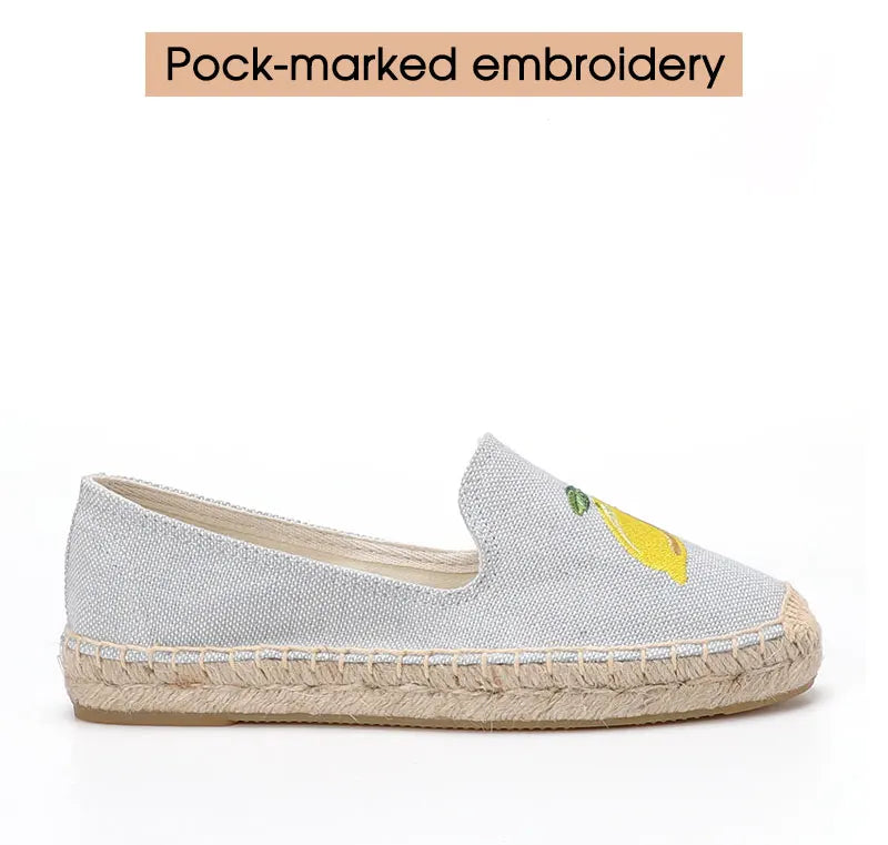 Women’s Grey Platform Espadrille Flats Shoes
