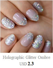 Shiny Punk Style Metallic Silver Coffin False Fake Nails Metal Plating Acrylic Reflective Mirror Press on Ballet Nail Art Tips