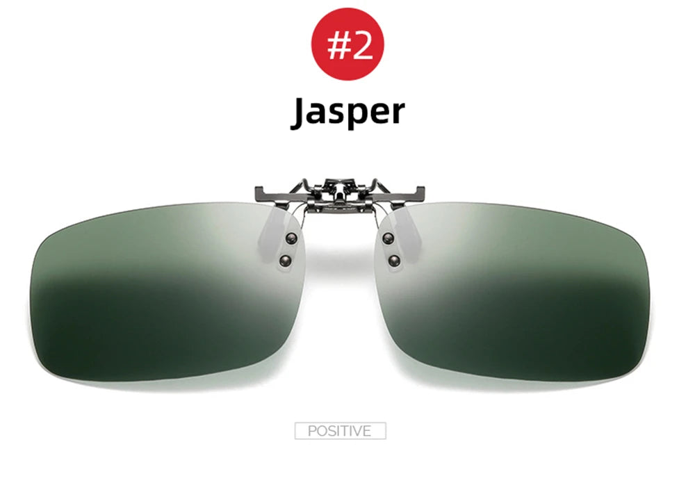 2026 Trending Product Flip Up Clip on Sun Glasses Men Car Driving Eyelasses Light Fishing Female  Polarized Night Vision Lens