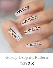 Shiny Punk Style Metallic Silver Coffin False Fake Nails Metal Plating Acrylic Reflective Mirror Press on Ballet Nail Art Tips