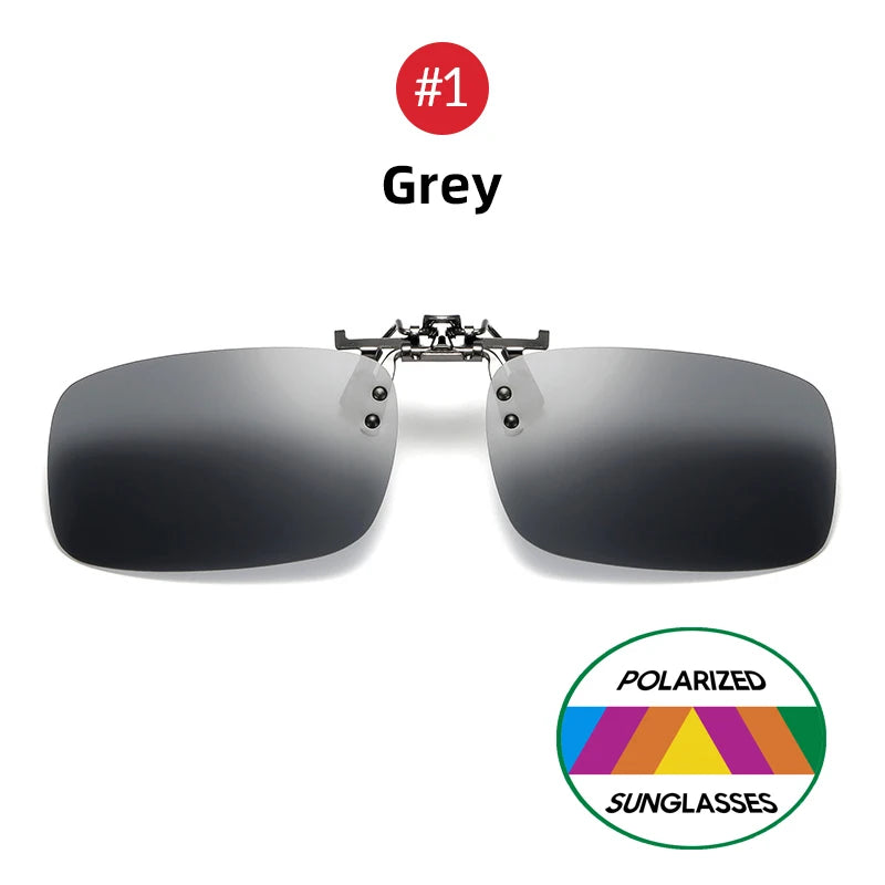 2026 Trending Product Flip Up Clip on Sun Glasses Men Car Driving Eyelasses Light Fishing Female  Polarized Night Vision Lens
