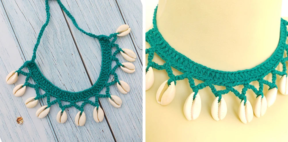 Summer Women Simple Seashell Anklet Chain Crochet Bohemian Foot Jewelry Beach Anklets On Foot Bracelets