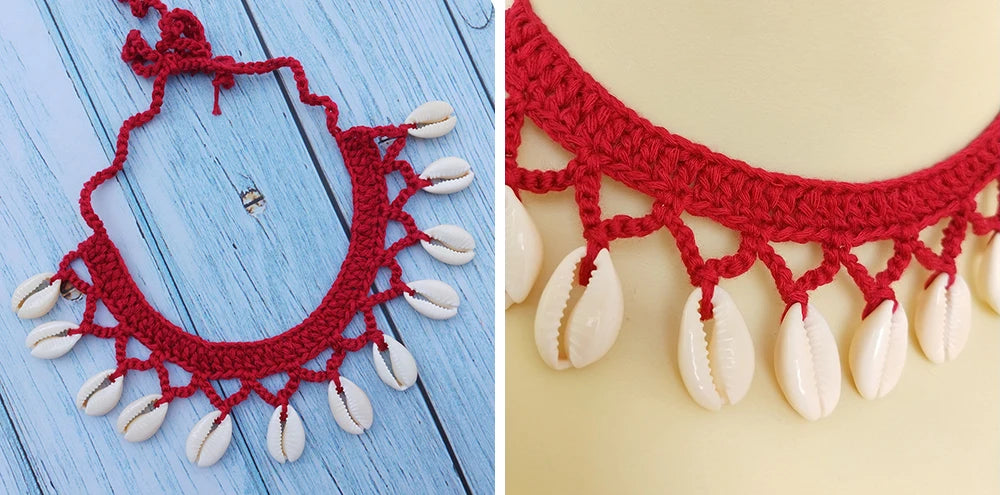 Summer Women Simple Seashell Anklet Chain Crochet Bohemian Foot Jewelry Beach Anklets On Foot Bracelets