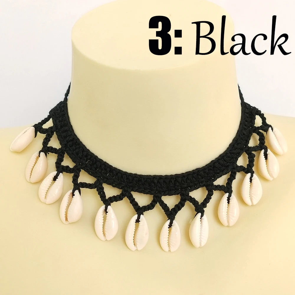 Summer Women Simple Seashell Anklet Chain Crochet Bohemian Foot Jewelry Beach Anklets On Foot Bracelets