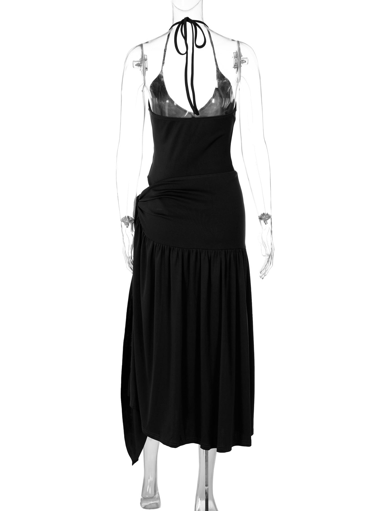 CM.YAYA Elegant Women's Set Sleeveless Strap Bodysuit +Long Skirts Set Autumn Tracksuit Sexy 2024 Tie Up Two 2 Piece Set Outfits