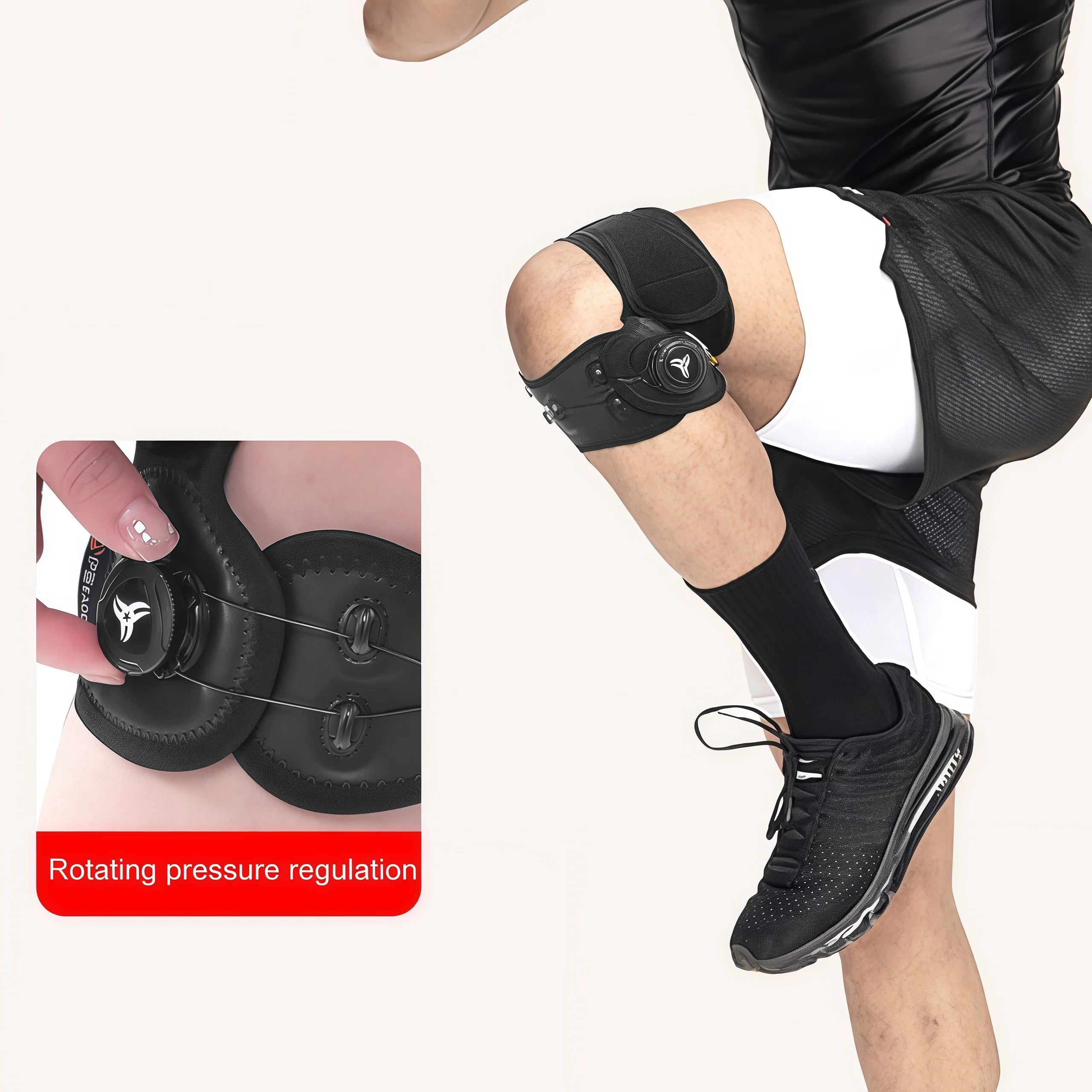 1Pcs Adjustable Knob Patella Knee Brace, Patellar Tendon Support for Men Women, Soccer, Running, Basketball, Tendonitis, Squats