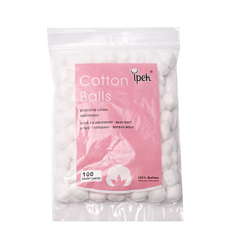 100Pcs/Pack Nail Polish Remover Cotton Wool Balls Cleaning Tool Nail Art Cleaner Manicure Tools