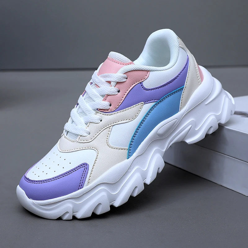 Women Sneakers Fashion Women Vulcanized Shoes High Quality Flats Shoes for Women Walking Blatform Plus Size Zapatillas Mujer