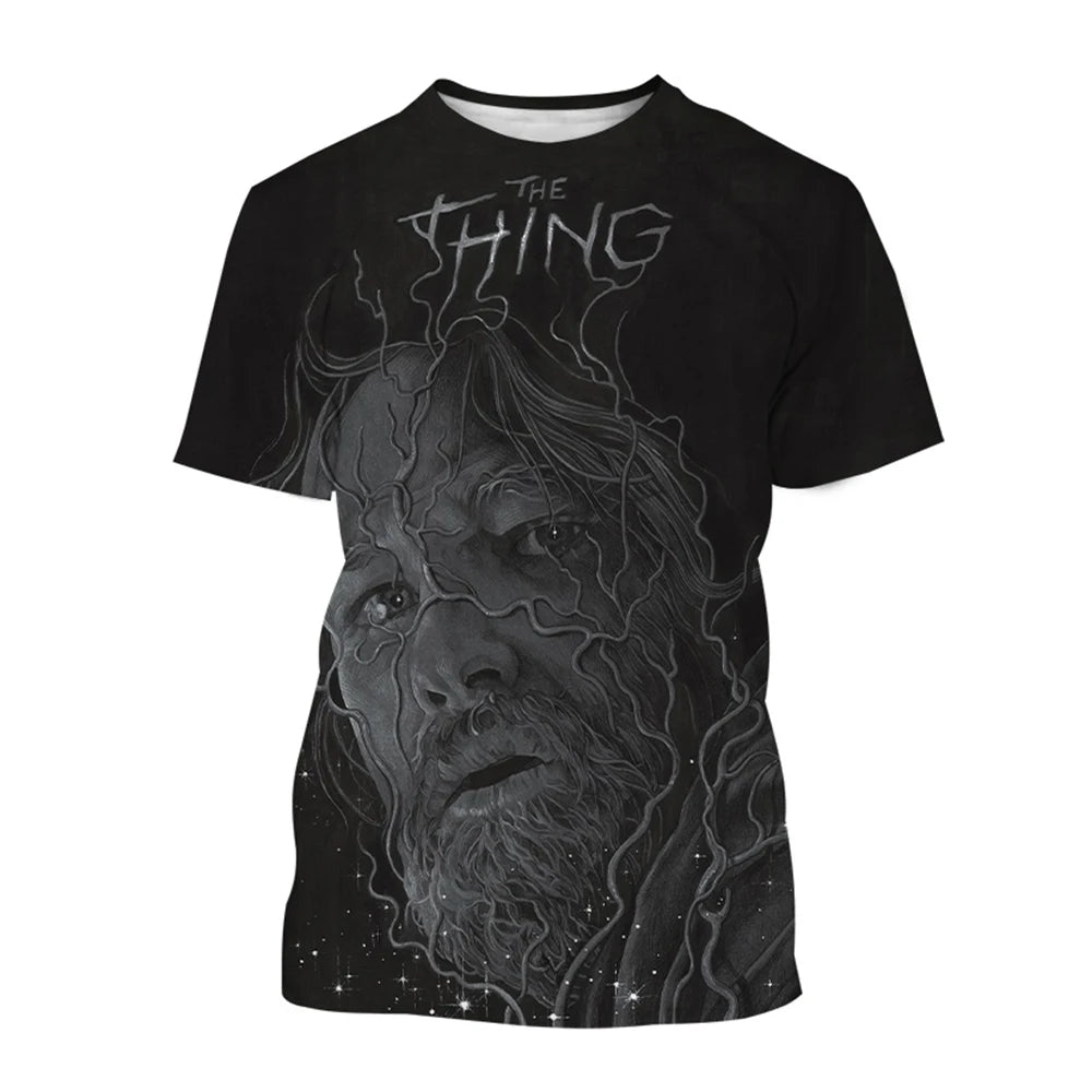 Summer hot selling trend breathable short sleeved T-shirt fun 3D printed printed street wear comfortable short sleeved top