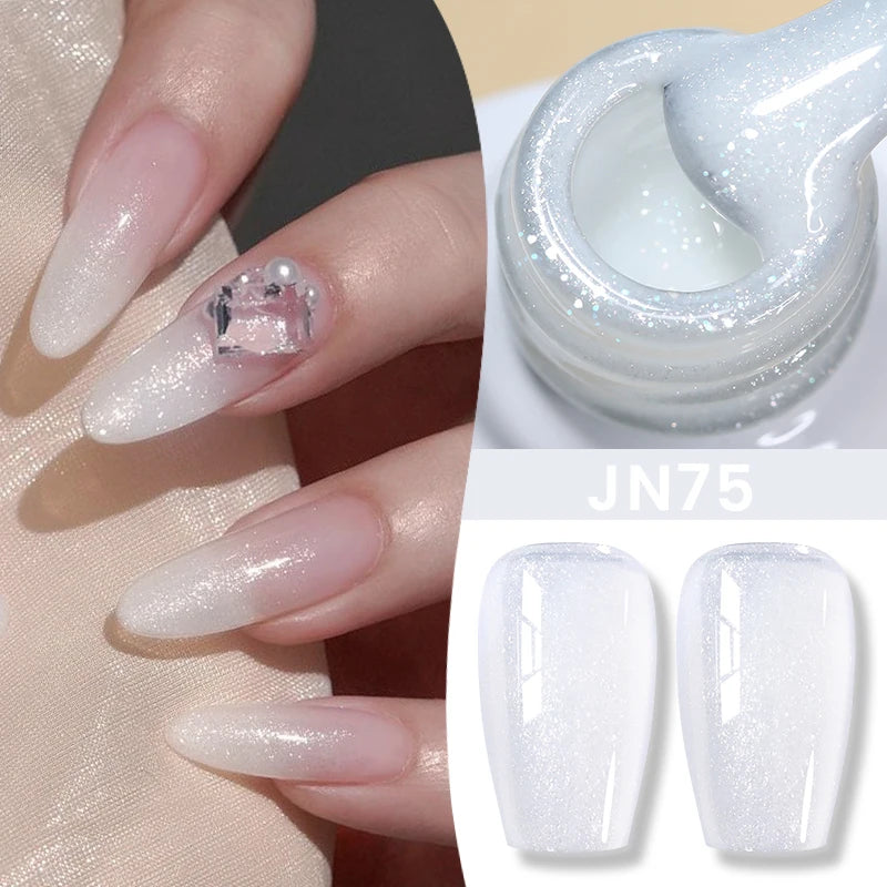 BORN PRETTY 10ml Blood Red Jelly Transparent Gel Nail Polish Wine Red Winter Color Semi Permanent Soak Off UV LED Varnish