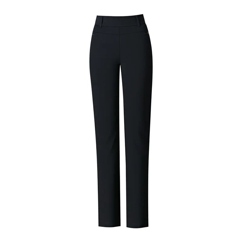 2026 New Women's Black Stretch Suit Pants, Fashion Purple Slim Trousers Green Brown Pantalones 27-34