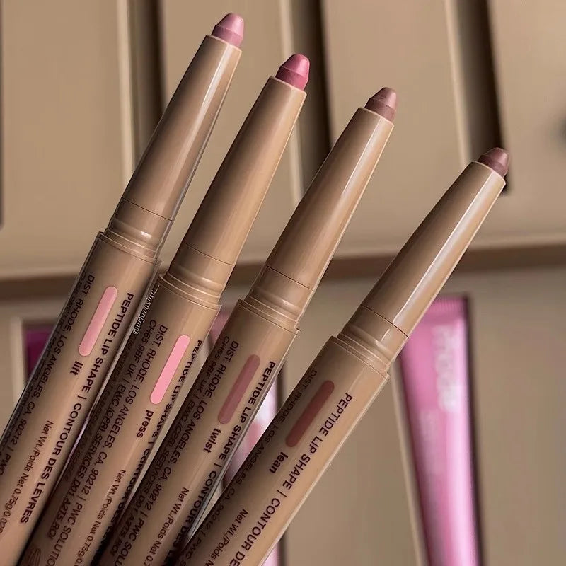 Rhod Skin Peptide Lip Shape Pen Lip Liner Long Lasting Lip Tint Pencil Pen Makeup Lipstick Powder Blusher Gloss Makeup Lipliner