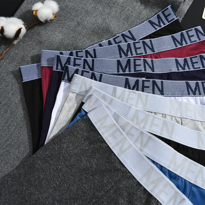 4Pcs/Set Seamless Milk Silk Mid-Long Boxer Shorts For Men Fashion High Elastic Leisure Comfortable Boyshort Sexy Male Underwear
