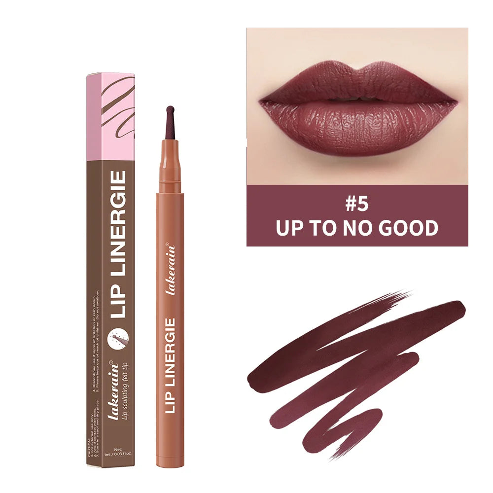 Lakerain Inno Ballpoint Pen Style Lip Liner Long-lasting Non-fading Lip Makeup Lip Line Pen for Clear Definition