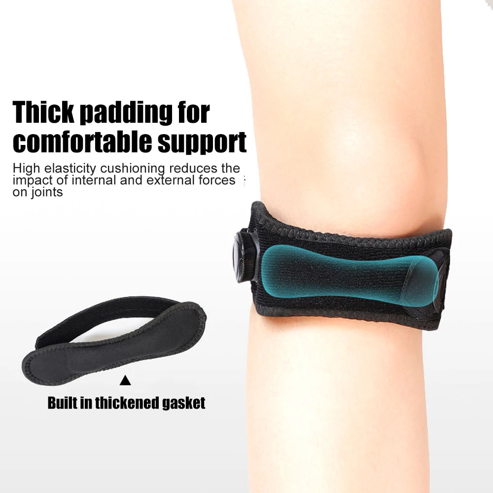 1PCS Adjustable Patella Knee Strap – Design Knob Brace for Jumper’s Knee,Tendonitis & Arthritis – Support for Running,Basketball