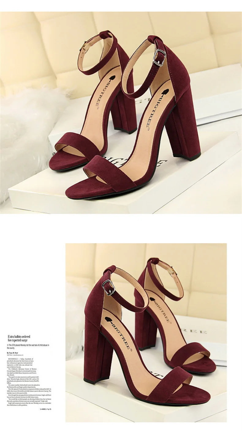 Summer Women’s Gladiator Block Heel Sandals