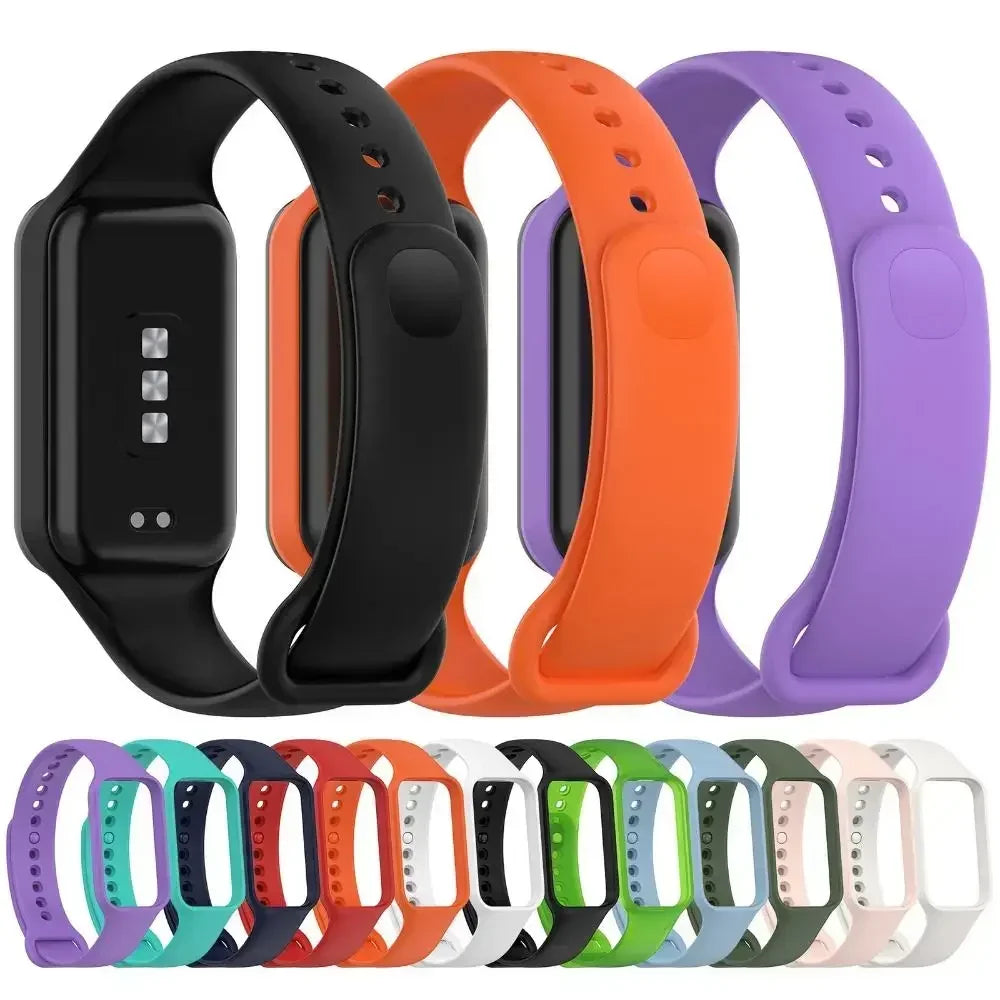 Silicone Strap for Xiaomi Band 8 Active Strap Replacement Sport Band Wristband Correa Bracelet Mi Smart Band 8 Active Watchband
