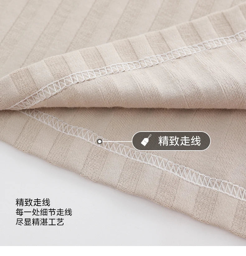 L-5XL Summer Elegant Men Pyjamas Knited Cotton Pajamas Set Long Pant Sleepwear Pyjamas Night Suits Pijamas Plus Size Homewear PJ