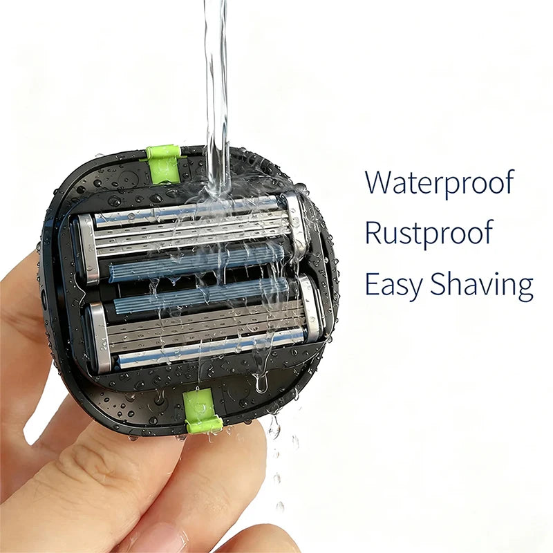 Shavcooo HR100 Multifuntion Hair Shaving Razor Mens Head Shaver Women Body Shaver Portable Safety Haircut Razor with Storage Box