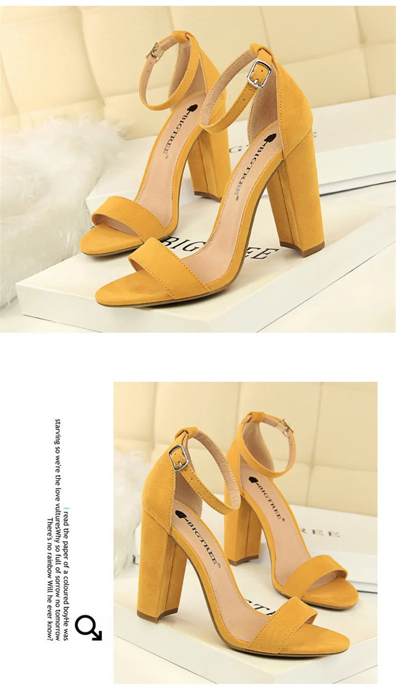 Summer Women’s Gladiator Block Heel Sandals