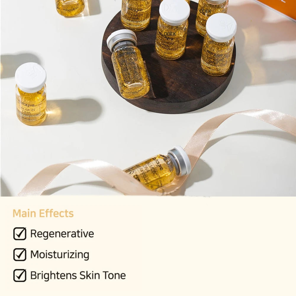 Korea 8ml Salmon DNA Gold Ampoule Skin Booster Serum Kit Stayve  BB Cream Glow Brightening Whitening Moisturizing Face SkinCare