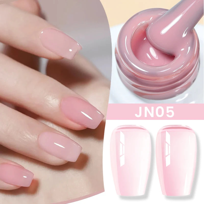 BORN PRETTY 10ml Blood Red Jelly Transparent Gel Nail Polish Wine Red Winter Color Semi Permanent Soak Off UV LED Varnish