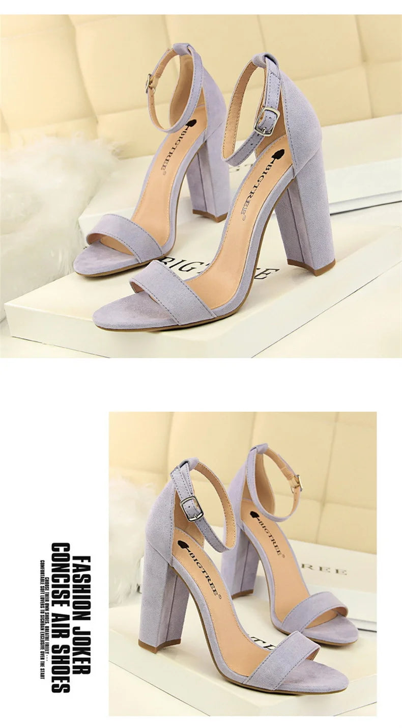 Summer Women’s Gladiator Block Heel Sandals