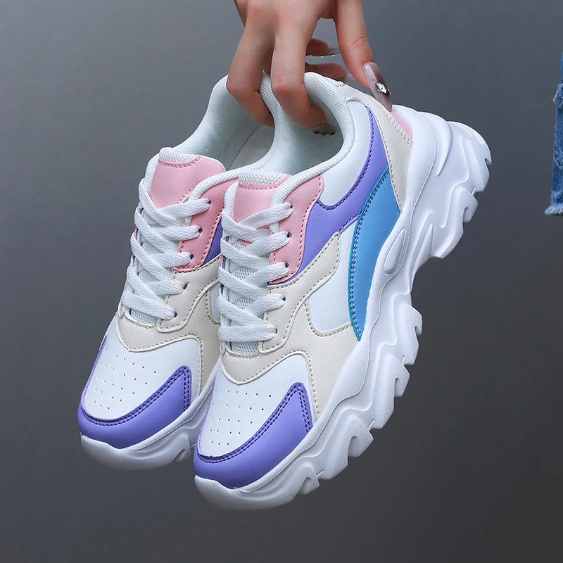Women Sneakers Fashion Women Vulcanized Shoes High Quality Flats Shoes for Women Walking Blatform Plus Size Zapatillas Mujer