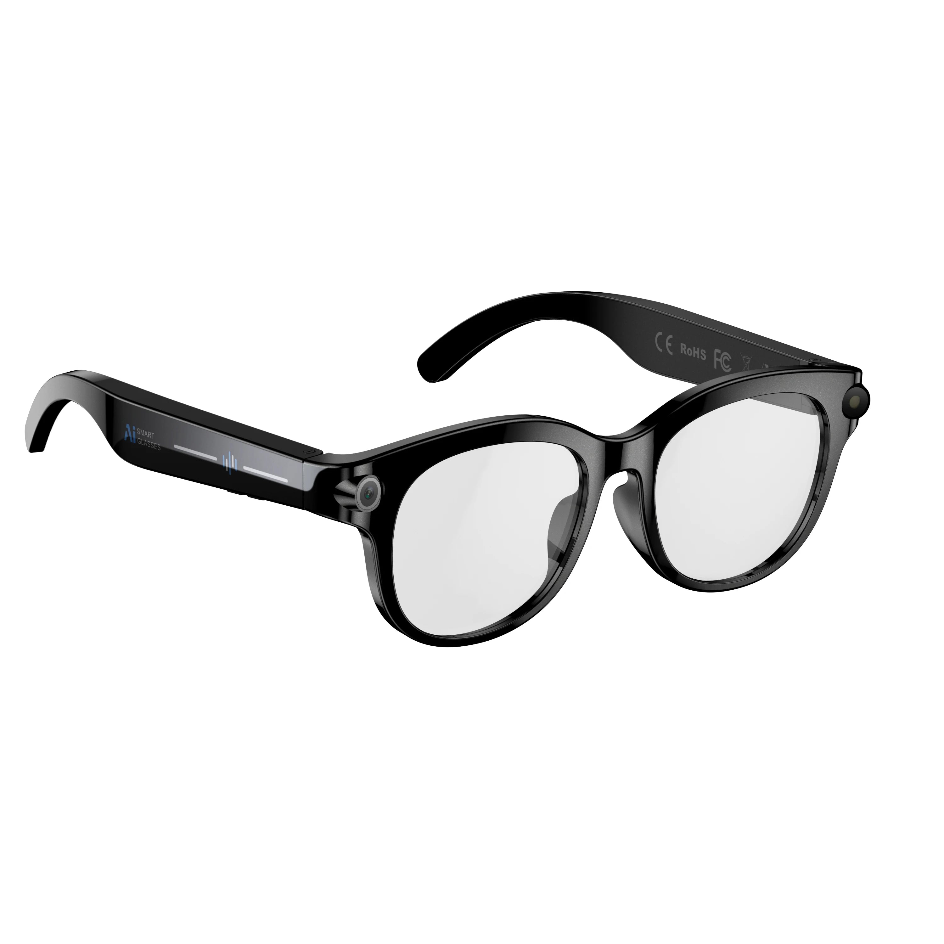 New Smart AI Glasses 800W Shooting Camera HD Photo Video Voice Call Translation Waterproof Bluetooth AI Motorcycle Glasses