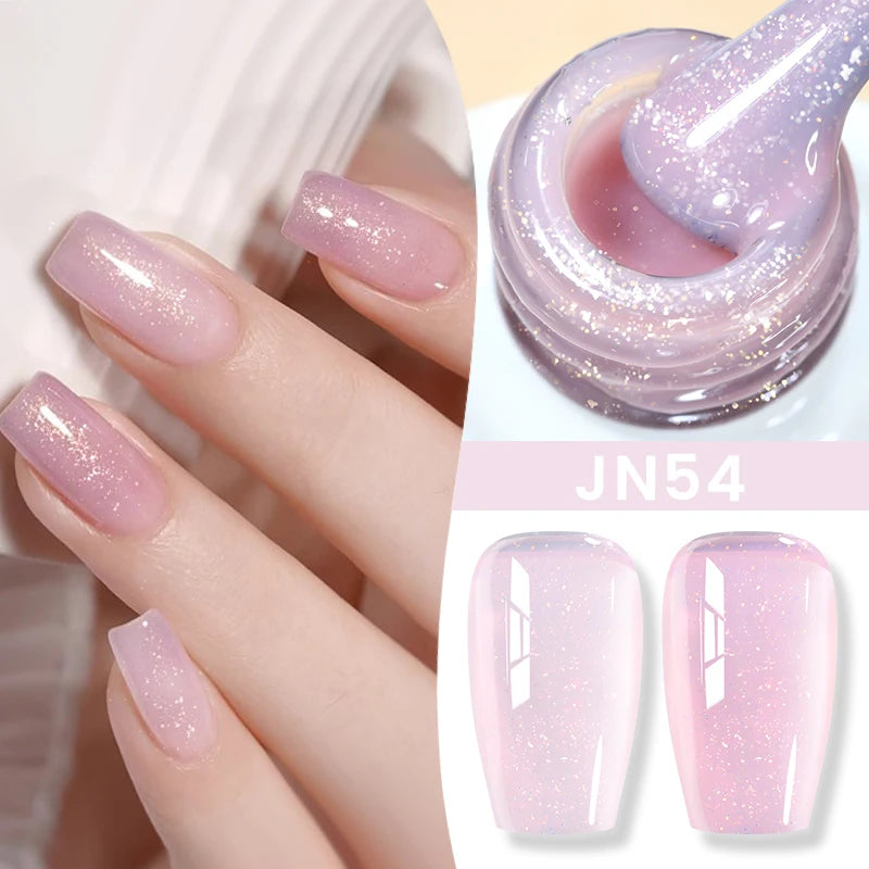 BORN PRETTY 10ml Blood Red Jelly Transparent Gel Nail Polish Wine Red Winter Color Semi Permanent Soak Off UV LED Varnish