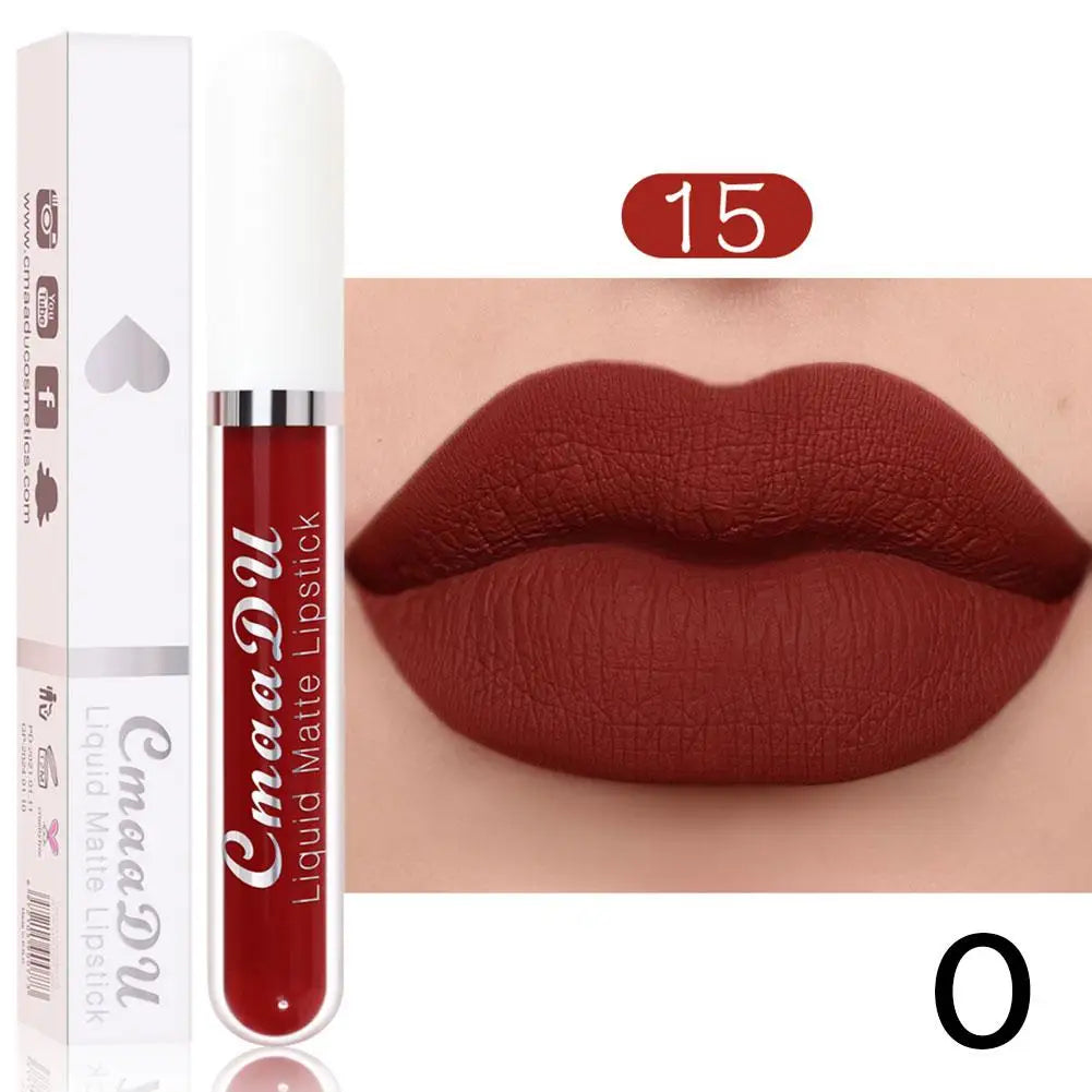 18-Color Waterproof Matte Liquid Lipstick