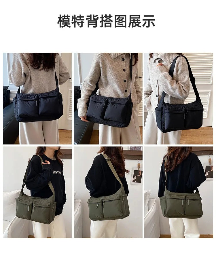 Spring and summer canvas bag women's new hot selling women's bag Youjia high-end sense one-shoulder crossbody bag light luxury n