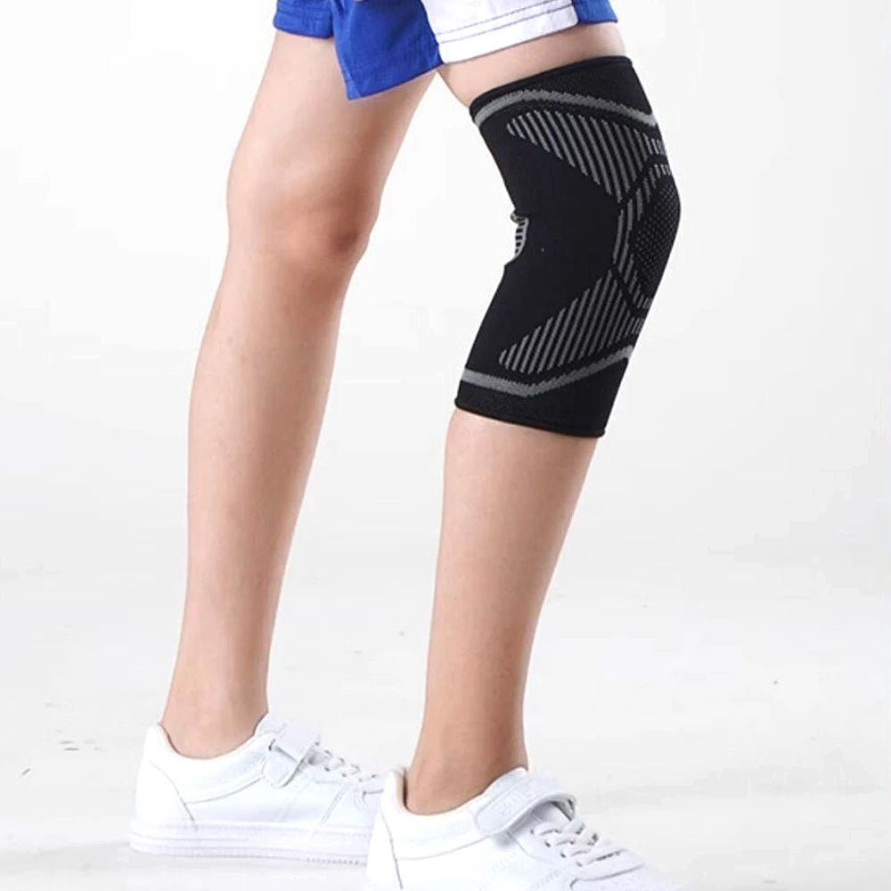 1 Pair Kids Knee Brace Sleeve, Youth Knee Compression Sleeve Children Knee Support Boys & Girls for Basketball Volleyball Sports